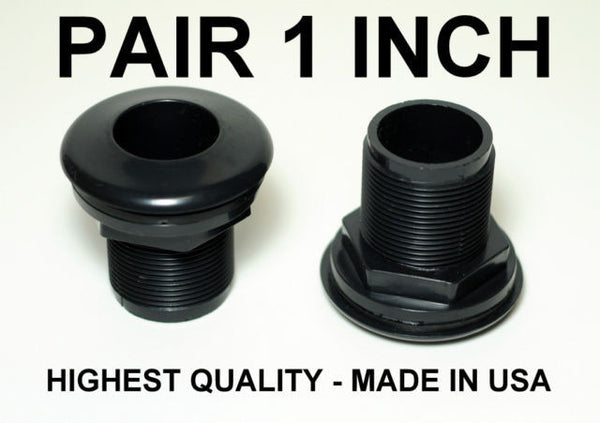 Modular Marine 1-1/2 Inch Bulkhead Fitting – THREAD X THREAD, High Quality, USA Made For Aquariums