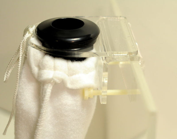 7" Filter Sock & Drain Holder + Bulkhead & Sock. Refugium Micron Bag Pre Filter