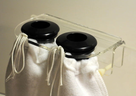 Dual 4" Filter Sock & Drain Holder + Bulkheads & Socks. Low Profile Sump Filter