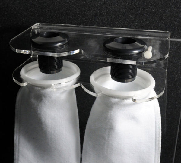 Dual 4" Filter Sock Holder + Bulkheads & Filter Socks-sump Micron Bag Pre Filter