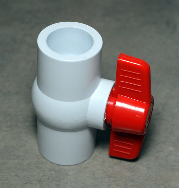 3/4" Pvc Ball Valve - Thread X Thread. Aquarium Plumbing .75" 3/4 Inch