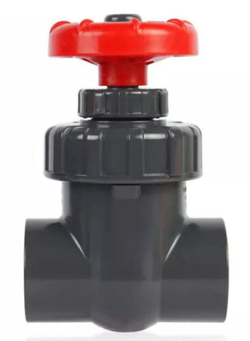 1" PVC gate valve sch80 socket slip x slip